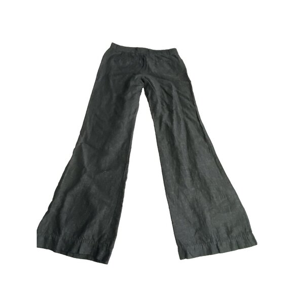 Max Studio Heather Gray Size 6 Cotton Linen Blend Wide Leg Boot Pants - Picture 8 of 10